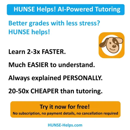 HUNSE Helps! try it free – no subscription, no payment details needed